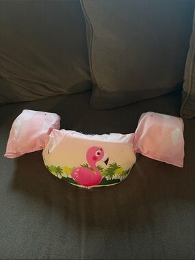 Kids Pink Flamingo Swim Arm Float Vest